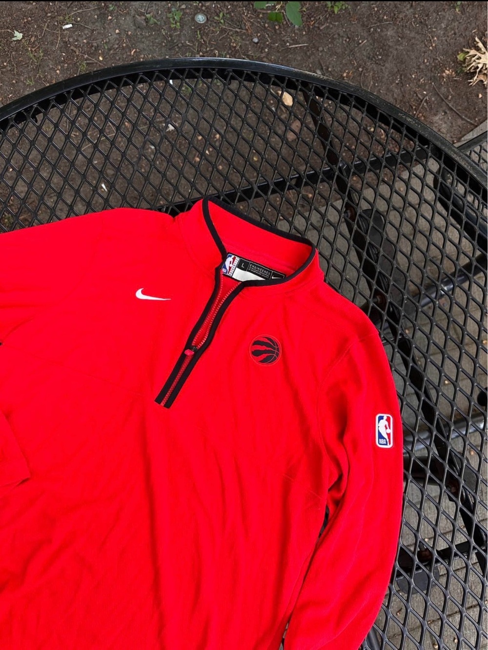 Nike Men’s Red Toronto Raptors Half-Zip Pullover